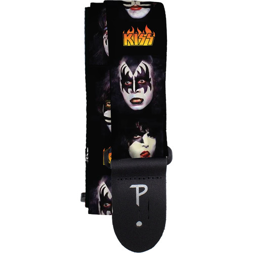 Kiss guitar strap -  guitar, faces